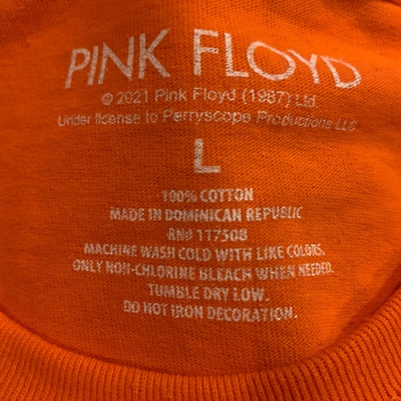 Pink Floyd Dark Side of the Moon TSHIRT Orange - Picture 8 of 8